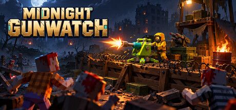Midnight Gunwatch:在廢墟城鎮中操作四座機槍砲台的低多邊形殭屍防禦遊戲
