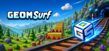 GeomSurf：在精密平台跳跃中挑戰自我與玩家的競速之作